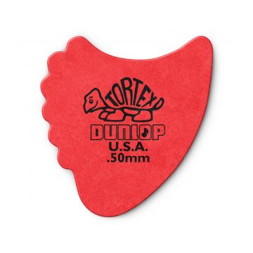 Preview van Dunlop 414R.50 Tortex Fin Red 0.50mm