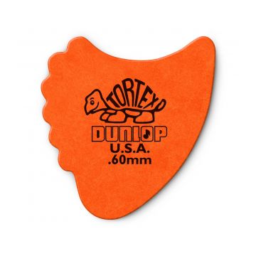 Preview of Dunlop 414R.60 Tortex Fin Orange 0.60mm