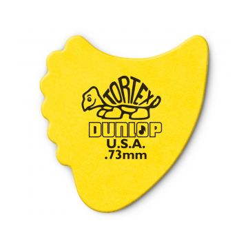 Preview van Dunlop 414R.73 Tortex Fin Yellow 0.73mm