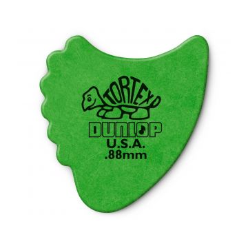 Preview van Dunlop 414R.88 Tortex Fin Green 0.88mm