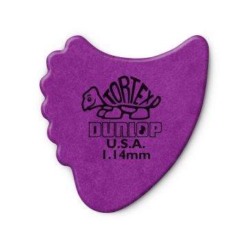 Preview of Dunlop 414R1.14 Tortex Fin Purple 1.14mm