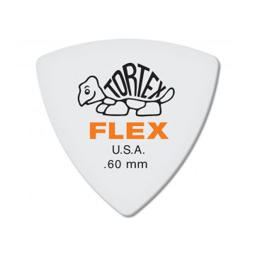 Preview of Dunlop 456R.60 Tortex Flex Triangle Orange 0.60mm