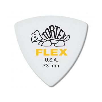 Preview of Dunlop 456R.73 Tortex Flex Triangle Yellow 0.73mm