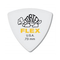 Thumbnail van Dunlop 456R.73 Tortex Flex Triangle Yellow 0.73mm