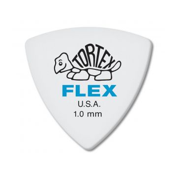 Preview of Dunlop 456R1.0 Tortex Flex Triangle Blue 1.0mm