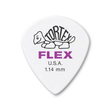 Preview of Dunlop 468R114 Tortex&reg; Flex&trade; Jazz III Pick 1.14mm