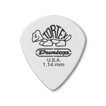 Preview van Dunlop 478R1.14 Tortex White Jazz III 1.14mm