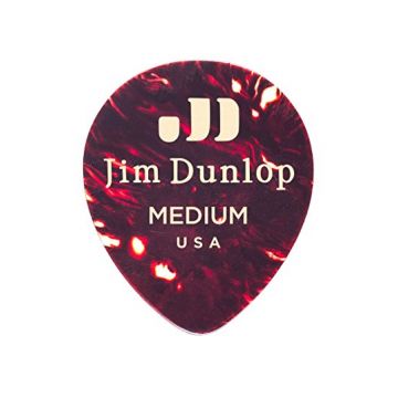 Preview van Dunlop 485P05MD Genuine Celluloid Teardrop Shell Medium 0.88mm