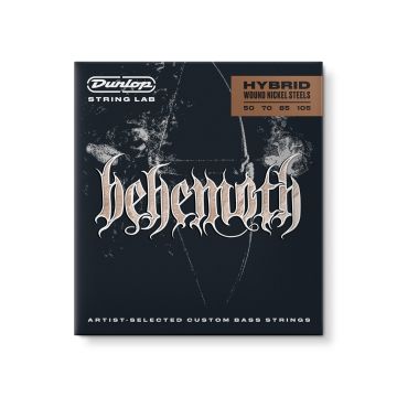 Preview of Dunlop BEHYN50105  BEHEMOTH HYBRID WOUND NICKEL BASS STRINGS 50-105