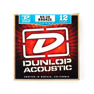 Preview of Dunlop DAB1254. Acoustic 80/20 Bronze - Light