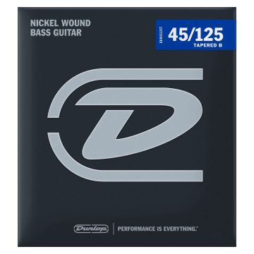 Preview of Dunlop DBN45125T STANDARD SERIES NICKEL WOUND TAPERED BASS STRINGS 45-125 | 5-STRING