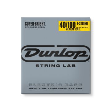 Preview of Dunlop DBSBS40100M MEDIUM SCALE  Light Super Bright Stainless