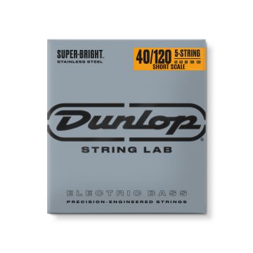 Preview of Dunlop DBSBS40120S SHORT SCALE  Light 5 (120) Super Bright Stainless