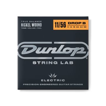 Preview of Dunlop DEN1156DB NICKEL WOUND ELECTRIC GUITAR STRINGS 11-56 | DROP B