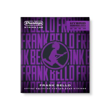 Preview of Dunlop FBHYN45105  FRANK BELLO HYBRID WOUND NICKEL BASS STRINGS 45-105