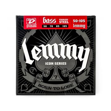 Preview of Dunlop LKS50105 4 String Custom Medium Lemmy Stainless steel