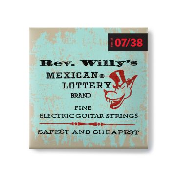 Preview of Dunlop RWN0738  BILLY GIBBONS CUSTOM REV WILLY&#039;S GUITAR STRINGS 07-38
