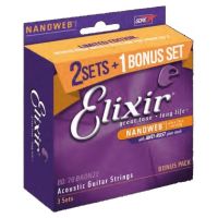 Thumbnail of Elixir 11052 - 3 pack Nanoweb Light 16539