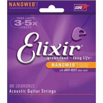 Preview van Elixir 11172 Nanoweb 80/20 12-String Medium 12-53