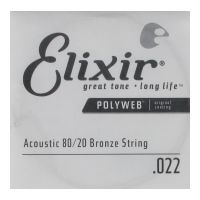 Thumbnail van Elixir 13122 Polyweb .022 Round Wound 80/20 Bronze Acoustic guitar