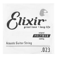Thumbnail van Elixir 13123 Polyweb .023 Round Wound 80/20 Bronze Acoustic guitar