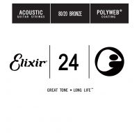 Thumbnail van Elixir 13124 Polyweb .024 Round Wound 80/20 Bronze Acoustic guitar