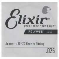 Thumbnail of Elixir 13126 Polyweb .026 Round Wound 80/20 Bronze Acoustic guitar