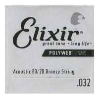 Thumbnail of Elixir 13132 Polyweb .032 Round Wound 80/20 Bronze Acoustic guitar