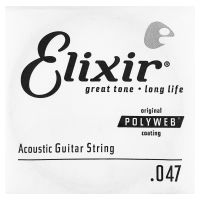 Thumbnail van Elixir 13147 Polyweb .047 Round Wound 80/20 bronze Acoustic guitar