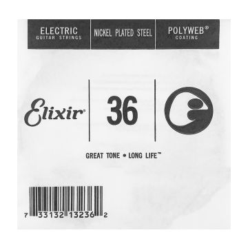 Preview of Elixir 13236 Polyweb .036 Round Wound Nickel Plated Steel
