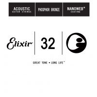 Thumbnail van Elixir 14132 nanoweb 032 wound Acoustic guitar phosphor bronze