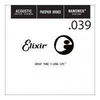 Thumbnail van Elixir 14139 nanoweb 039 wound Acoustic guitar phosphor bronze
