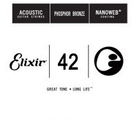 Thumbnail of Elixir 14142 nanoweb 042 wound Acoustic guitar phosphor bronze