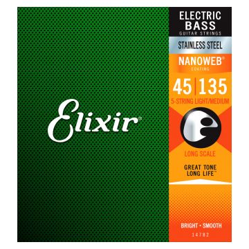 Preview of Elixir 14782 Nanoweb stainless steel Longscale Light Medium