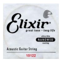 Thumbnail of Elixir 15122 Nanoweb 022 wound Acoustic guitar 80/20 bronze