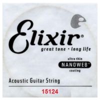Thumbnail of Elixir 15124 Nanoweb 024 wound Acoustic guitar 80/20 bronze