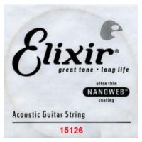 Thumbnail of Elixir 15126 Nanoweb 026 wound Acoustic guitar 80/20 bronze