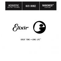 Thumbnail of Elixir 15128 Nanoweb 028 wound Acoustic guitar 80/20 bronze
