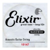 Thumbnail van Elixir 15147 Nanoweb 047 wound Acoustic guitar 80/20 bronze