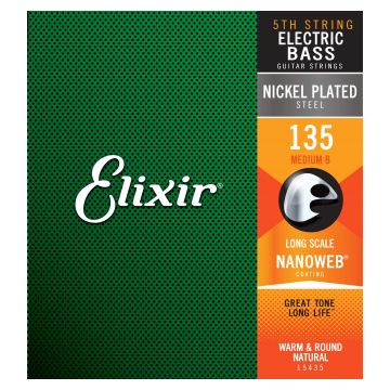 Preview of Elixir 15435 .135 Nanoweb Nickel Bass