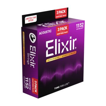 Preview of Elixir 16568 - 3 pack Nanoweb Custom light  16027