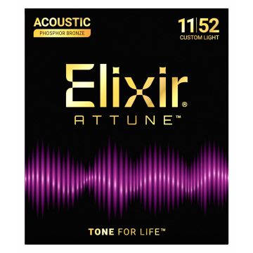 Preview of Elixir 21027 ATTUNE&trade; PHOSPHOR BRONZE   Custom Light