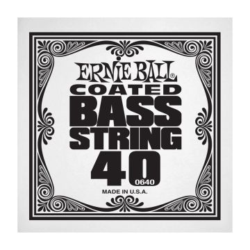 Preview of Ernie Ball 0640 Coated Nickel Wound Electric Bass String Single .040