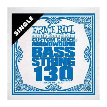 Preview of Ernie Ball 10130 SUPER LONG SCALE Nickel Wound Electric Bass String Single .130