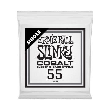 Preview of Ernie Ball 10655 Cobalt Wound Electric Bass String Single .055