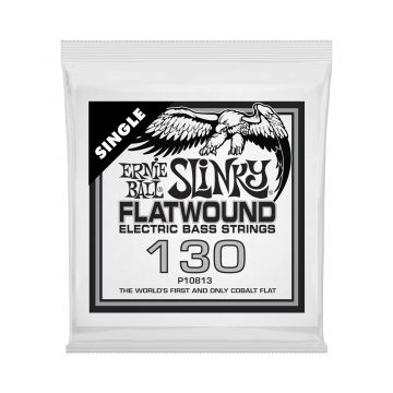 Preview of Ernie Ball 10813 Cobalt Flat  Electric Bass String Single .130