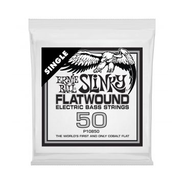 Preview of Ernie Ball 10850 Cobalt Flat Electric Bass String Single .050
