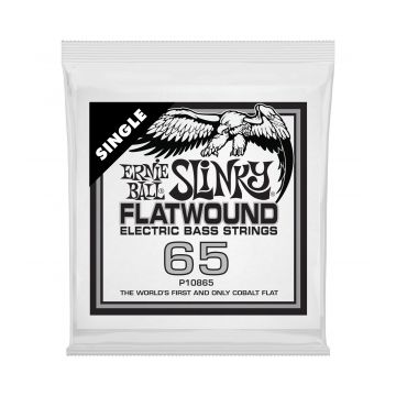 Preview of Ernie Ball 10865 Cobalt Flat  Electric Bass String Single .065