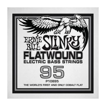 Preview of Ernie Ball 10895 Cobalt Flat  Electric Bass String Single .095