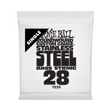 Preview of Ernie Ball 1339 Stainless Steel Electric Bass Strings Single .028W